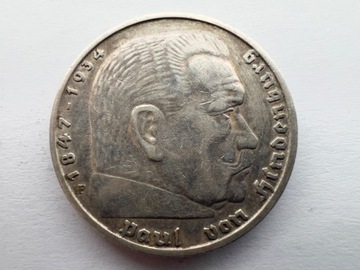 Niemcy 5 reichsmark 1935, Stuttgart