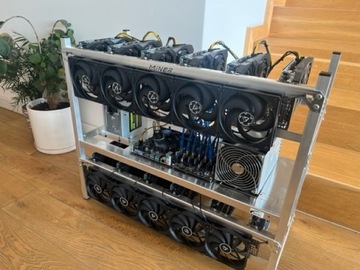 Bitcoin, ETH, koparka 12x1660Ti, pra tylko 750 W