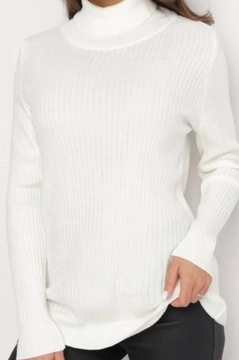 Sweterek golf biały S/M