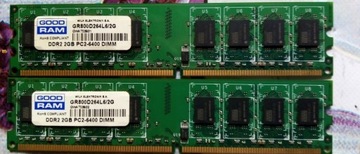 Pamięć RAM 2x po 2gb ,DDR 2,PC2-6400 DIMM