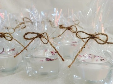 Mini świeczki na podziękowanie komunia wesele 