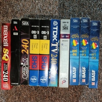 Kasety VHS 10 szt