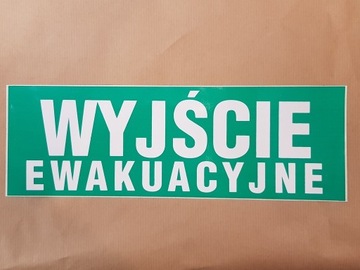 WYJŚCIE EWAKUACYJNE - kierunek drogi w prawo