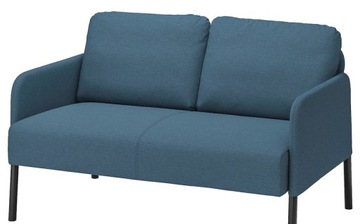 Ikea GLOSTAD Sofa 2-osobowa, średnioniebieski