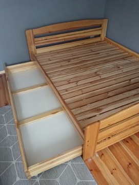 Stelaż łóżko podwójne bez materaca