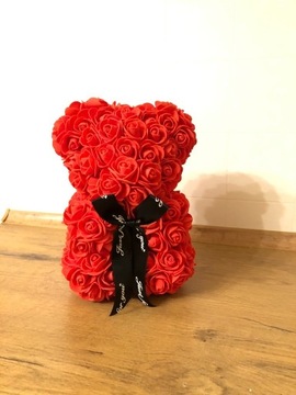  MIŚ Z RÓŻ Różany rose bear 25cm ZŁOTE PUDEŁKO