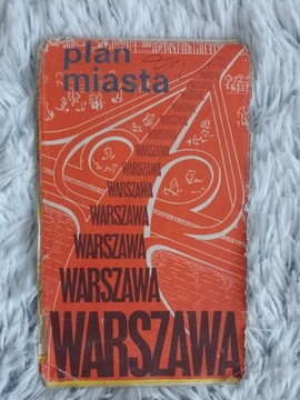 WARSZAWA PLAN MIASTA 1980