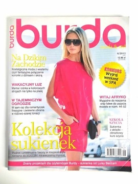 Magazyn o szyciu BURDA 6/2012 + WYKROJE
