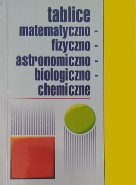 książka tablice mat- fiz-astr-biol-chem