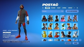 Konto fortnite Okazja ikonik/superbohaterka etc