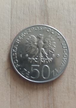 Moneta 50 zł Kazimierz I Odnowiciel 1980r