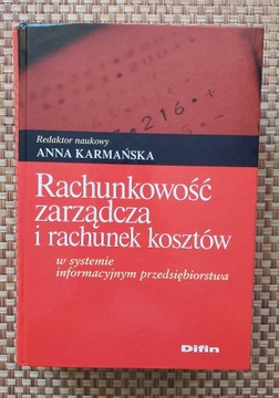 Rachunkowosc zarządcza Anna Karmańska