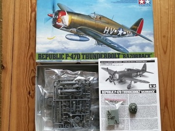 P47D Thunderbolt Razorback Tamiya 1/48 + bonusy