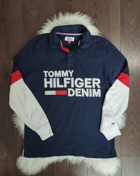 Granatowa bluzka polo Tommy Hilfiger Denim S