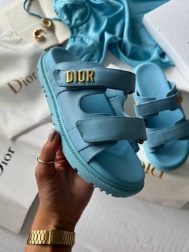 Sandały damskie Christian Dior Premium Blue 36-40r.