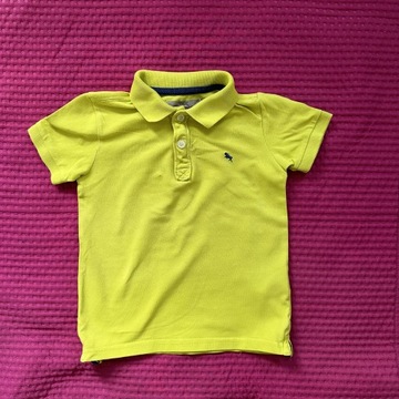 H&M 98/104 koszulka polo chłopięca limonkowa