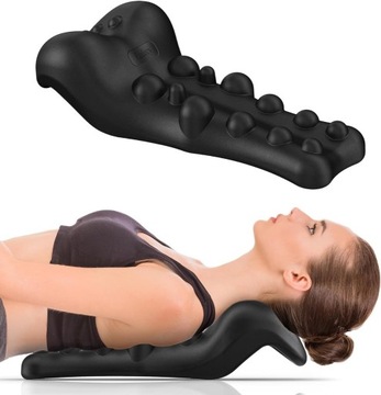 poduszka do chiropraktyki rozluźniająca szyję i ramiona z punktem masażu