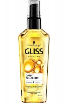 Eliksir do włosów z olejkiem odżywczym Gliss 75ml