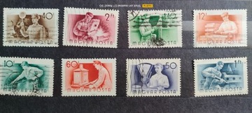 Węgry- zestaw 8 znaczków 
