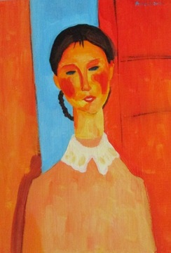 Amedeo Modigliani, Dziewczyna, 21x29,7