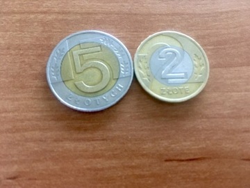 Moneta 5zł i 2zł 1994