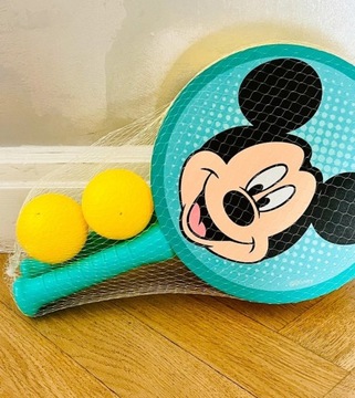 2x paletki do gry piłką na plaży badmintona Mickey