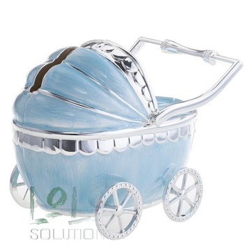 Skarbonka dla dziecka wózeczek z masą perłową