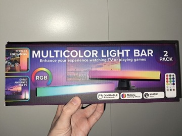 Zestaw dwóch lamp LED - multicolor bar set