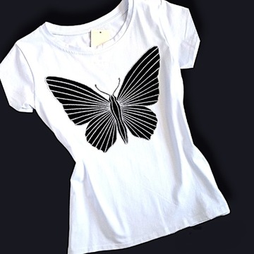 T-shirt motyl Uni