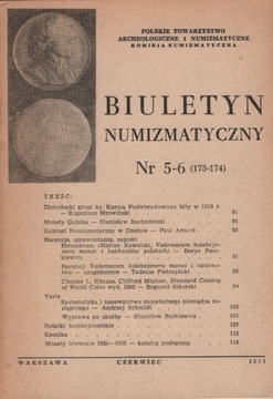 Biuletyn Numizmatyczny 173-174/1982