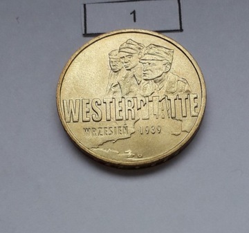 Moneta 2 zł Wrzesień 1939 - 2009 rok