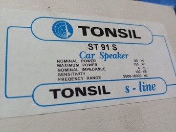 Głośniki Tonsil s linę st91s