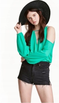 H&M zielona bluzka xs