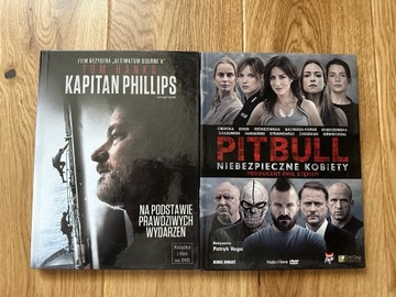 Kapitan Phillips, PITBULL 2x dvd wydania zksiązką.