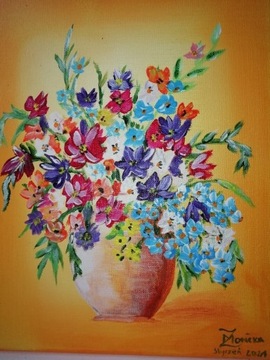 Obraz akrylowy,, Kwiaty"