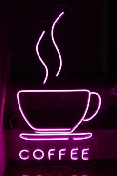 Neon Led wzór „COFFEE”