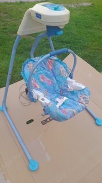 Leżak bujany leżaczek fisher price dla niemowląt 