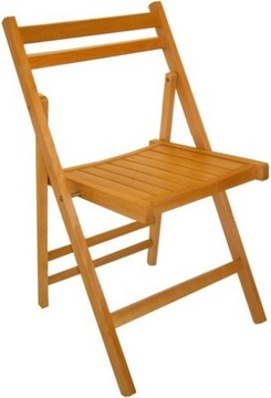 Krzesło Jysk drewniane składane, okolicznościowe, turystyczne, lekkie 8szt.