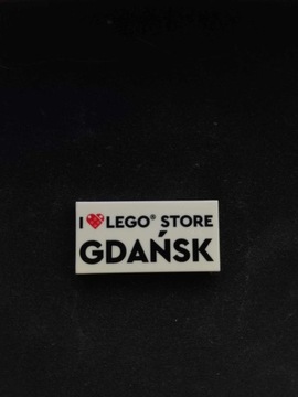 I <3 LEGO Store Gdańsk plate 2x4 87079pb1172