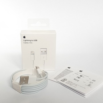 Kabel iphone apple oryginalny 100cm