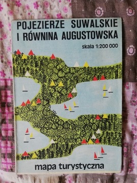 Pojezierze Suwalskie i Równina Augustowska - mapa