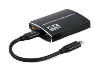 Adapter Gembird USBc na 2 HDMI 4Kx2K + audio