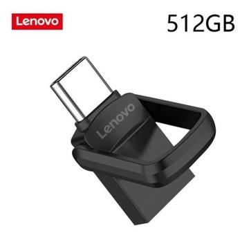 Lenovo Mini Pendrive 512GB TypC&USB Metal,Obrotowy