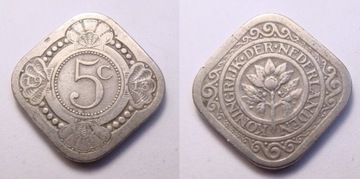 Holandia 5 cents 1913 r.