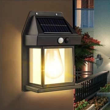 Lampa na zewnątrz wodoodporna. Panel słoneczny NEW