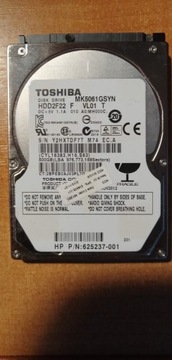 Dysk HDD 500GB 2,5" Toshiba 7200rpm