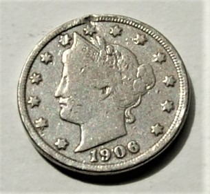 5 cent 1906  five cents LIBERTY HEAD 