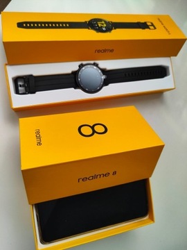 ZESTAW realme 8 4/64GB Czarny + realme Watch S