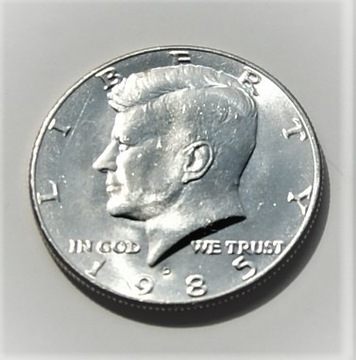 1/2 dolar 1985 D half dollar Kennedy Stan!!!