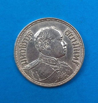 Tajlandia 1 baht 1915, Rama VI, srebro 0,900